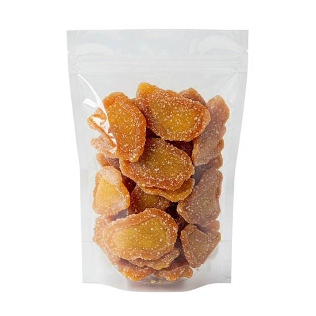 Ingwer Streifen, getrocknet und kandiert, scharf - Frucht-Nuss