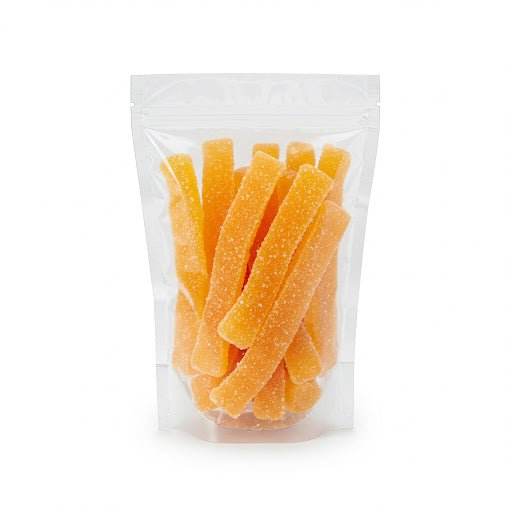 Melonen Streifen, getrocknet und kandiert - Frucht-Nuss